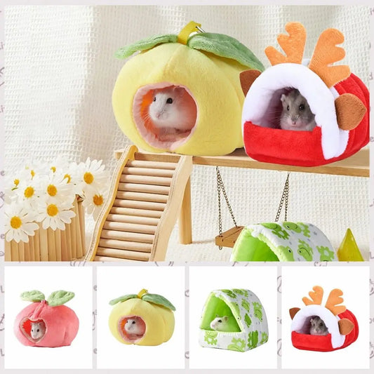 Casetta in pelouche per piccoli animali