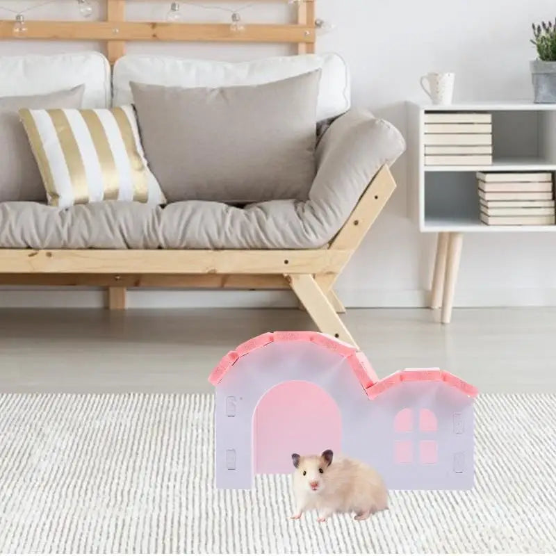 Hamster Labyrinth Haus Kunststoff Hamster Versteck Hamster Großer Meerschweinchen Cottage Hamster Käfig Zubehör Chinchilla klein