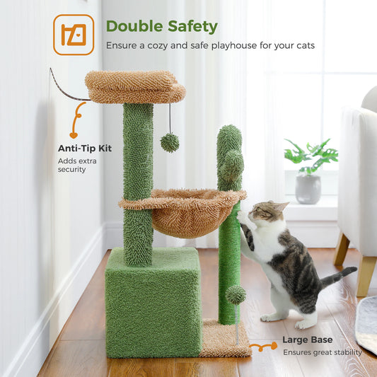 Albero per gatti cactus 4 in 1