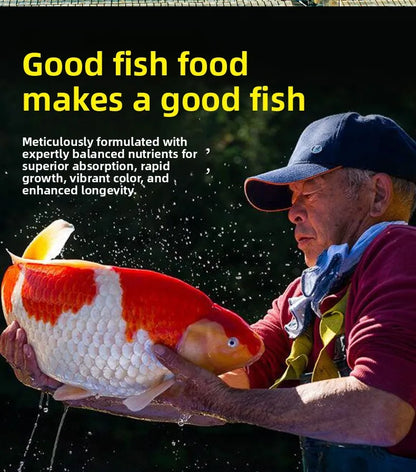 Cibo per carpe Koi, pesci rossi e pesci ornamentali