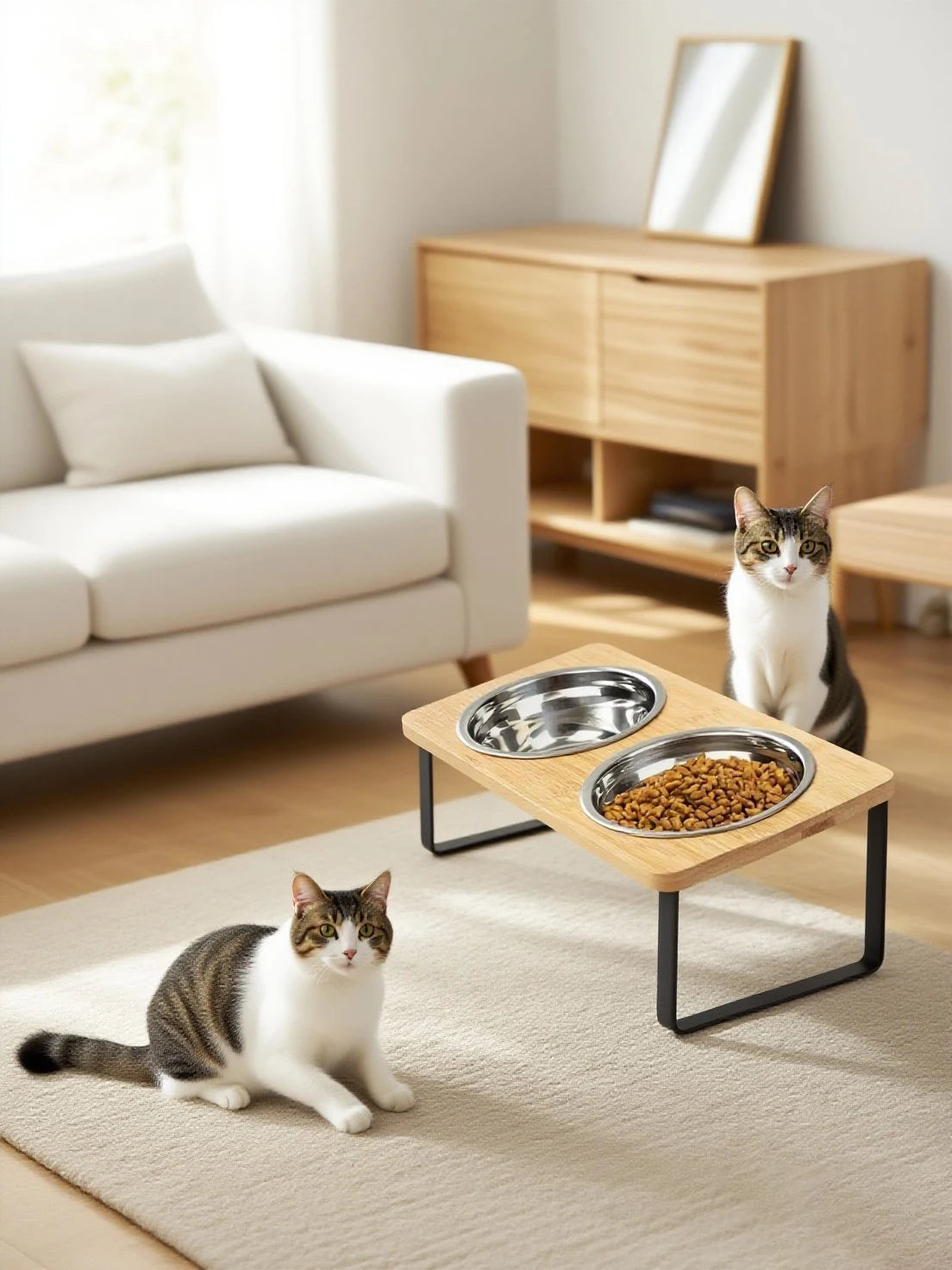 Ciotola multipla inclinata e sospesa