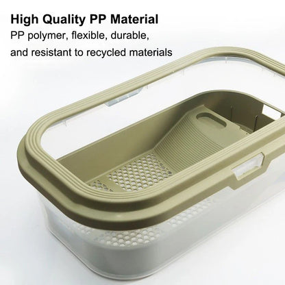 Rettile tartaruga tartaruga Vivarium Box acquario serbatoio allevamento cibo tartaruga scatola di alimentazione con piattaforma di Basking acquario domestico