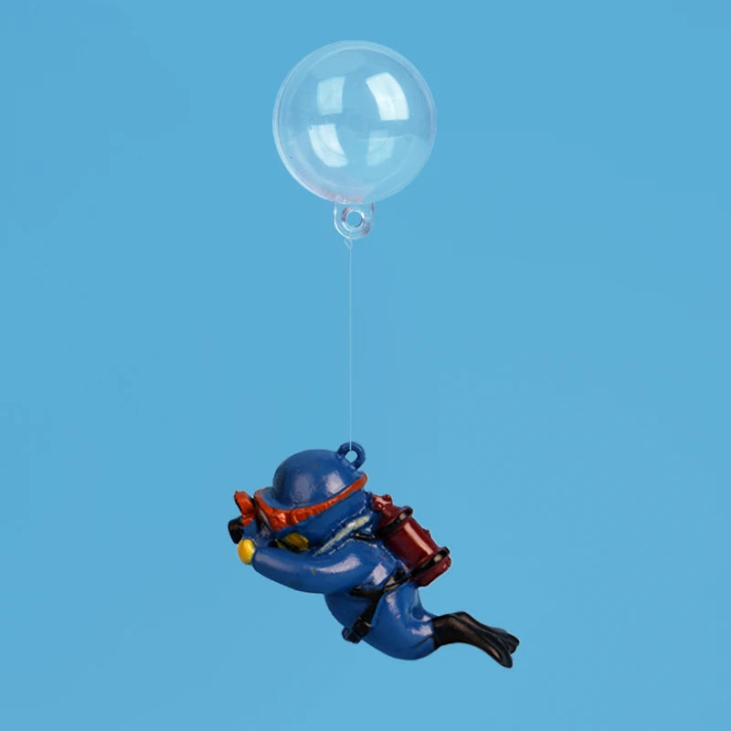 Aquarium Dekorationen Cartoon Mini Taucher Simulierte Meerjungfrau Schwimmende Aquariendekoration Aquarium Anhänger Kiki Aquarium Zubehör