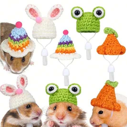 Cappellino per piccoli animali fatto a mano