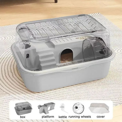 Gabbia per criceti a doppio strato portatile