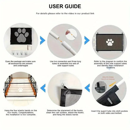 Porte a rete per cani portatili, reti isolanti per cani, recinzioni di sicurezza per cani e gatti e forniture per animali domestici Non perforate per garantire la sicurezza degli animali domestici