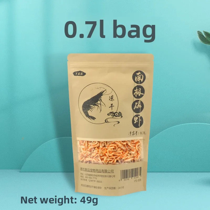 Cibo Premium per pesci, tartarughe, pappagalli - Krill antartico liofilizzato