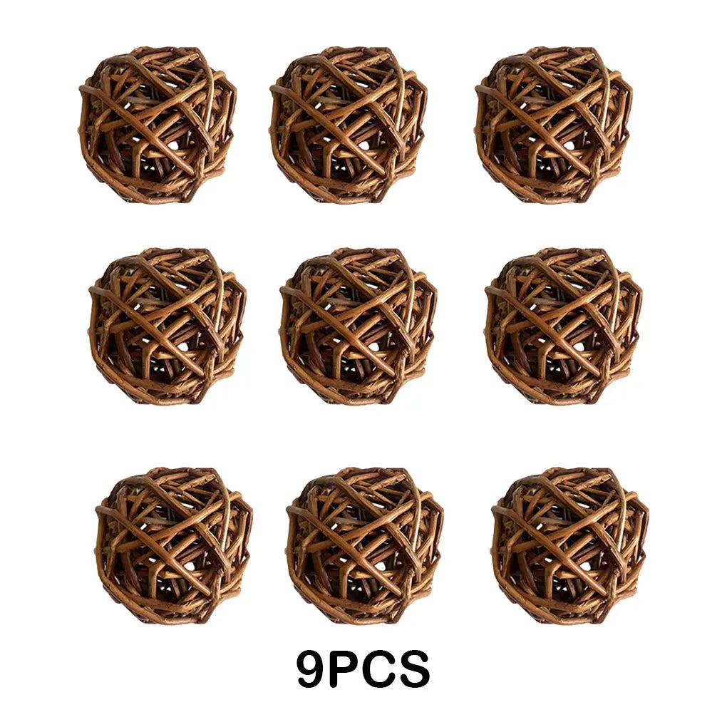 9 pz/set Palla di Ramo di Salice