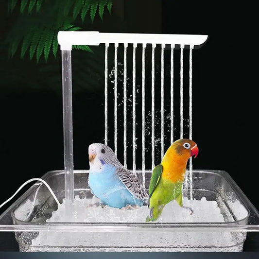 Vasca da bagno per uccelli vasca da doccia automatica vasca da bagno multiuso piccola gabbia per vasca da bagno fontana per doccia per uccelli per parrocchetti con più