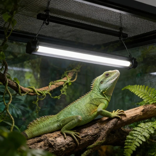 Kit Professionale con Lampada UVB per Rettili e Supporto