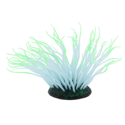 Aquariendekoration: künstliche dunkle Seeanemone als Landschaftsgestaltung
