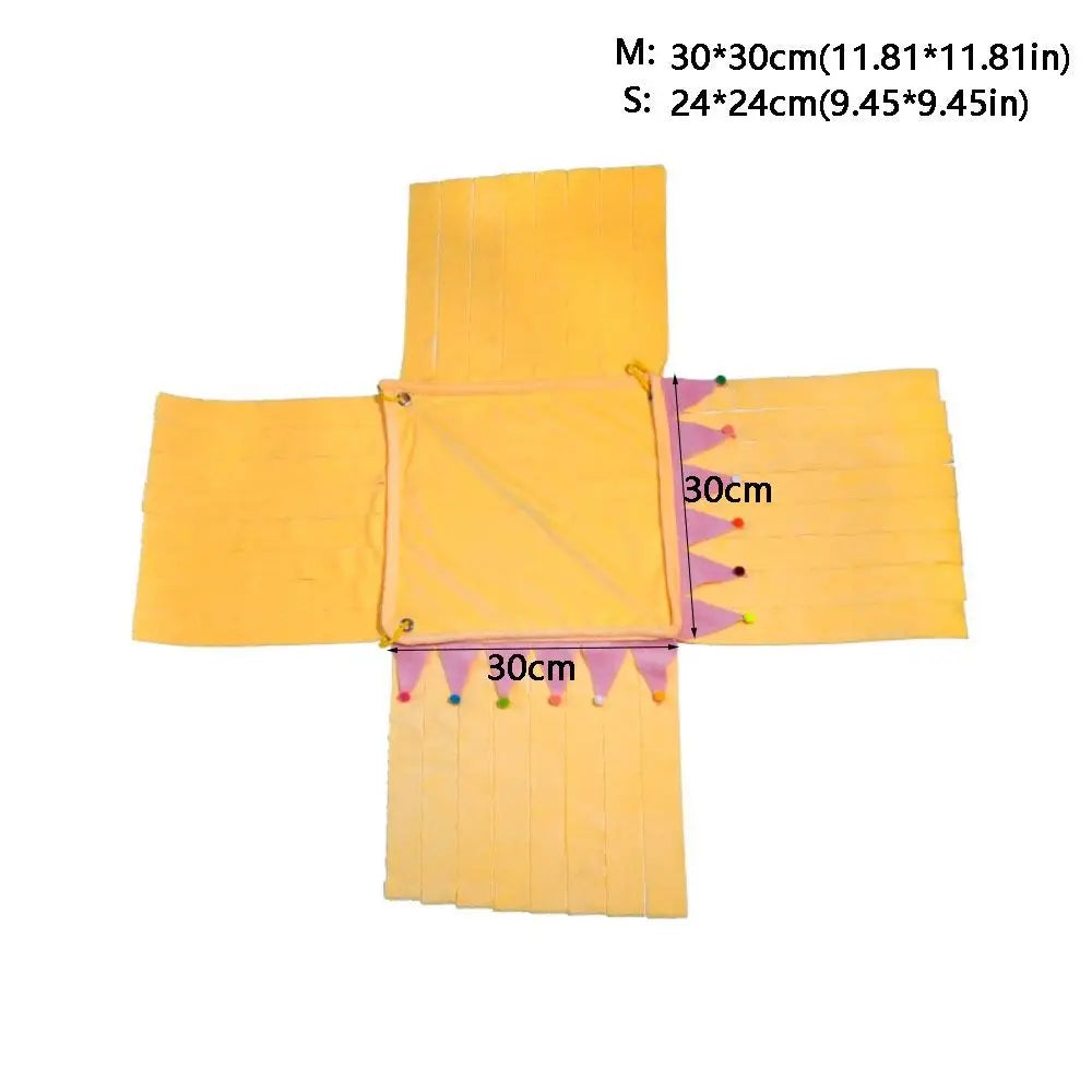 Striscia di nappe Caviale d'India Tenda per animali domestici Nascondiglio Morbido Piccoli animali Nascondere la casa Letto per dormire Comodo criceto Nascondere angolo Nido Coniglio