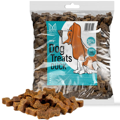 Dog Delicacy-Mersjo Entenfleisch-Sticks 85% Fleisch 500g Leckerli für alle Hunde, gute Zusammensetzung, proteinreich