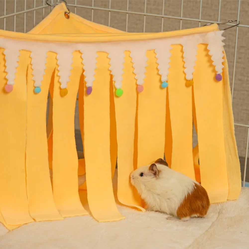 Waschbar Meerschweinchen Meerschweinchen Ecke Versteck Verstecken Guck-Guck Spielzeug Hängematte Schlafplatz Käfig Zubehör