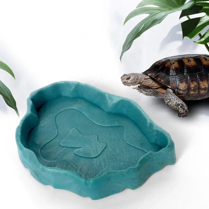 Reptilienschalen Terrarium Fütterung Wurmgericht Reptilien-Mehlwurm-Fressnapf Kunststoffschale für Frosch Gecko Schlange Spinnen Schildkröten