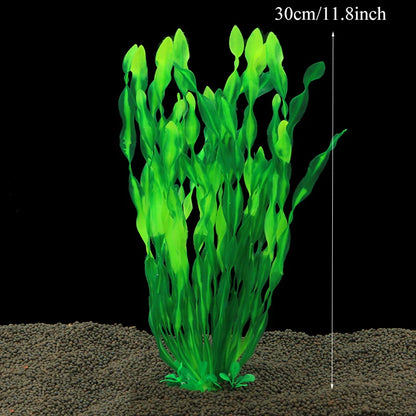 Piante d'acquario artificiale acqua subacquea erba Piante di plastica acquatiche per Acquario decorazioni per acquari Piante Acquario