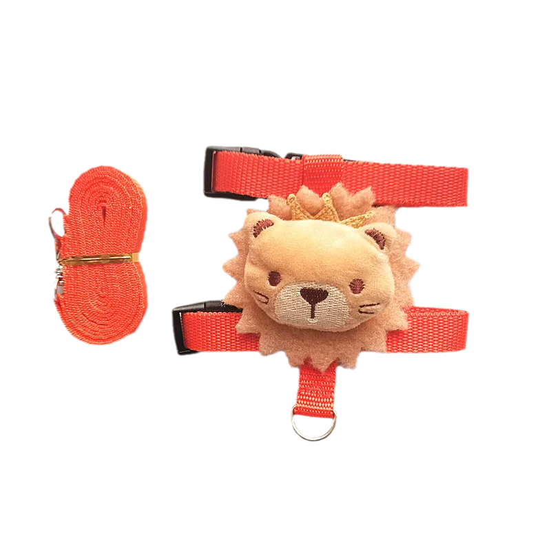 Wakling Outdoor Kleine Tiere Kaninchengeschirr und Leine Cartoon-Stil für Kaninchen Meerschweinchen Kaninchen Zubehör Haustier