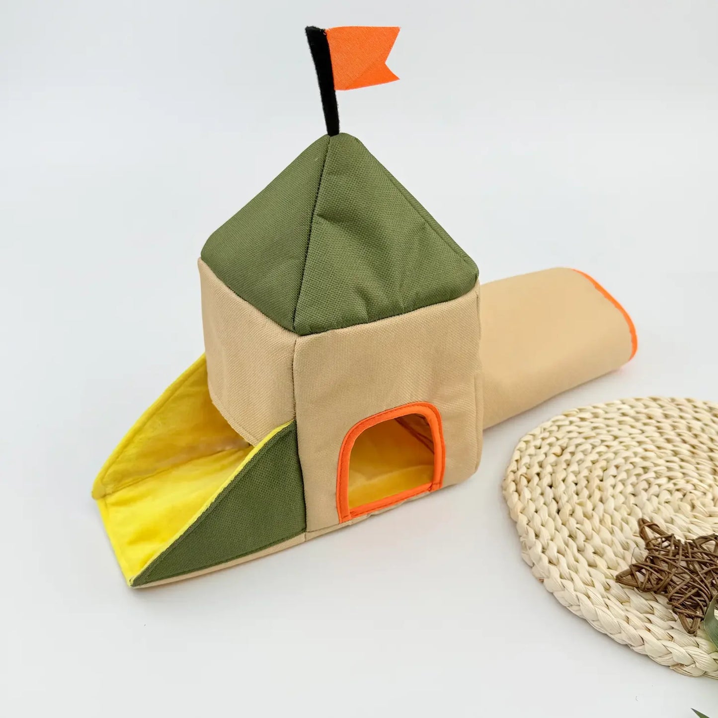 Kleiner Haustierbedarf: Hamsternest, Meerschweinchen- und Zuckersegler-Nest, warmes Baumwollnest in Hausform, kleine Hamster-Tunnelvilla