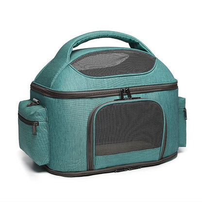 Tinta unita 43 * 31 * 35 cm MeshTravel Gatti e cani Borsa a tracolla pieghevole per animali domestici Borsa per cani