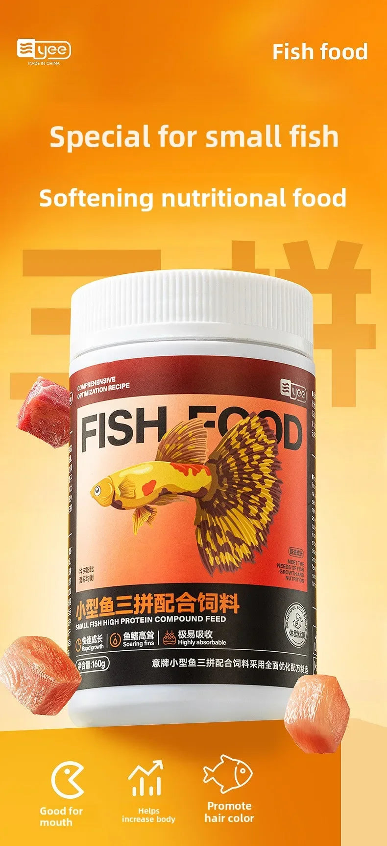 Micro pellet per Guppy