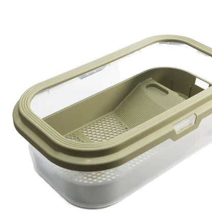 Rettile tartaruga tartaruga Vivarium Box acquario serbatoio allevamento cibo tartaruga scatola di alimentazione con piattaforma di Basking acquario domestico