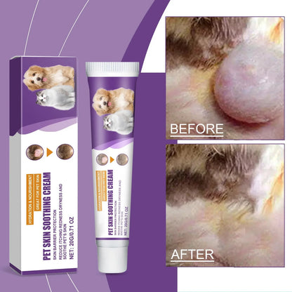 Crema per la cura della pelle degli animali domestici