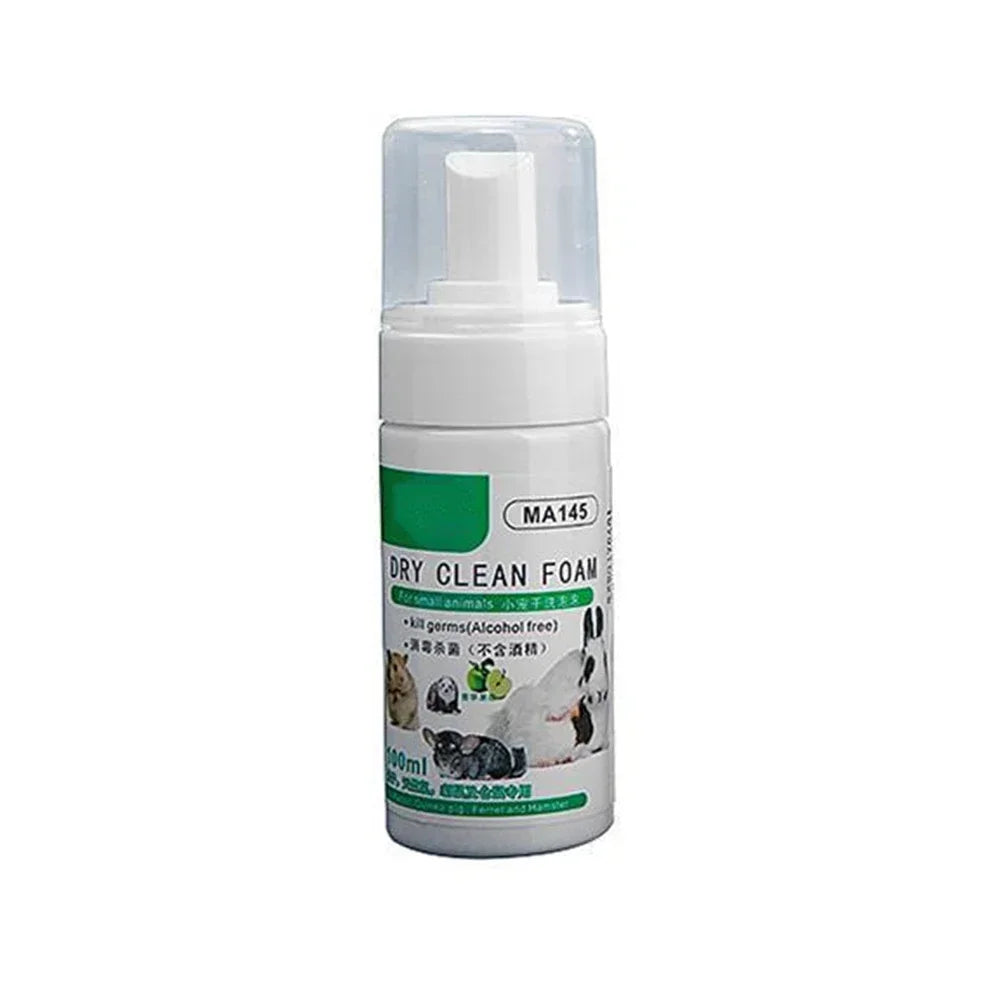 Shampoo a secco in schiuma piccoli animali