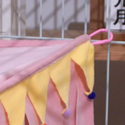 Striscia di nappe Caviale d'India Tenda per animali domestici Nascondiglio Morbido Piccoli animali Nascondere la casa Letto per dormire Comodo criceto Nascondere angolo Nido Coniglio