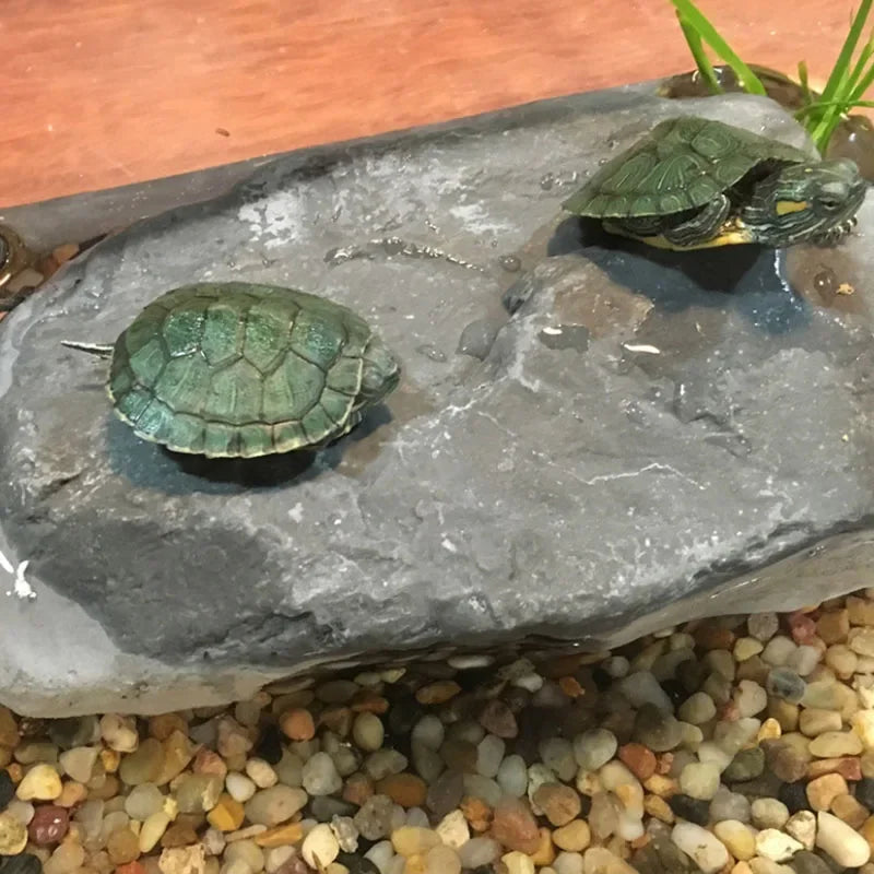 Kreatives Reptilien Terrarium Schildkröten Zubehör Tauchplattform Ruhehöhle Harz Kletterspielzeug Aquarium Dekoration Dekoration kriechende Tiere