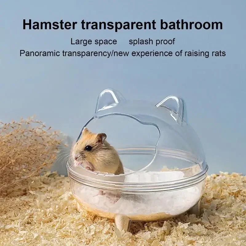 Toilette/bagnetto trasparente per piccoli animali