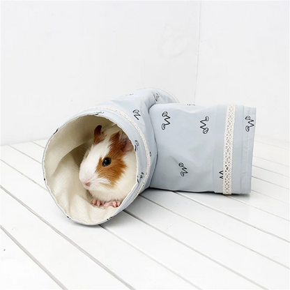 M12K-2X Chinchilla Maiali d'India Tunnel Tubo Riccio Ratti olandesi Criceti Drago barbuto Piccolo animale Letto per animali Giocattolo Blu