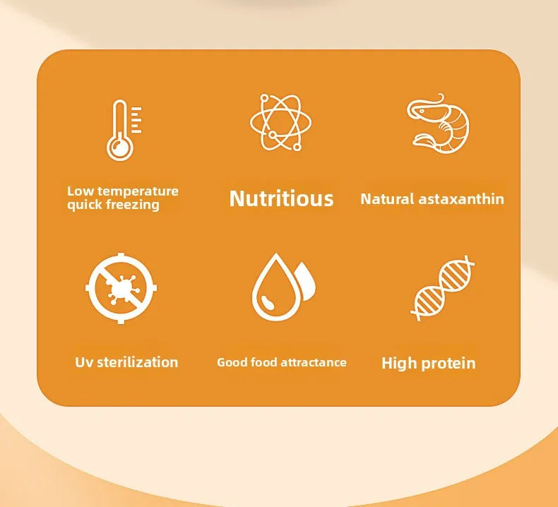 Cibo Premium per pesci, tartarughe, pappagalli - Krill antartico liofilizzato
