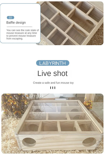 Labirinto in legno per criceti