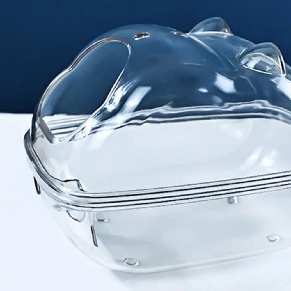 Transparente Hamstertoilette