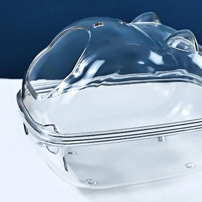 Transparente Hamstertoilette