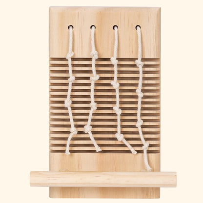 Bird Perches Platform with Climbing Ladder Bite toys Parakeet Cage Accessories Wooden Playing Gyms Exercise Parrot Cage Toys Set