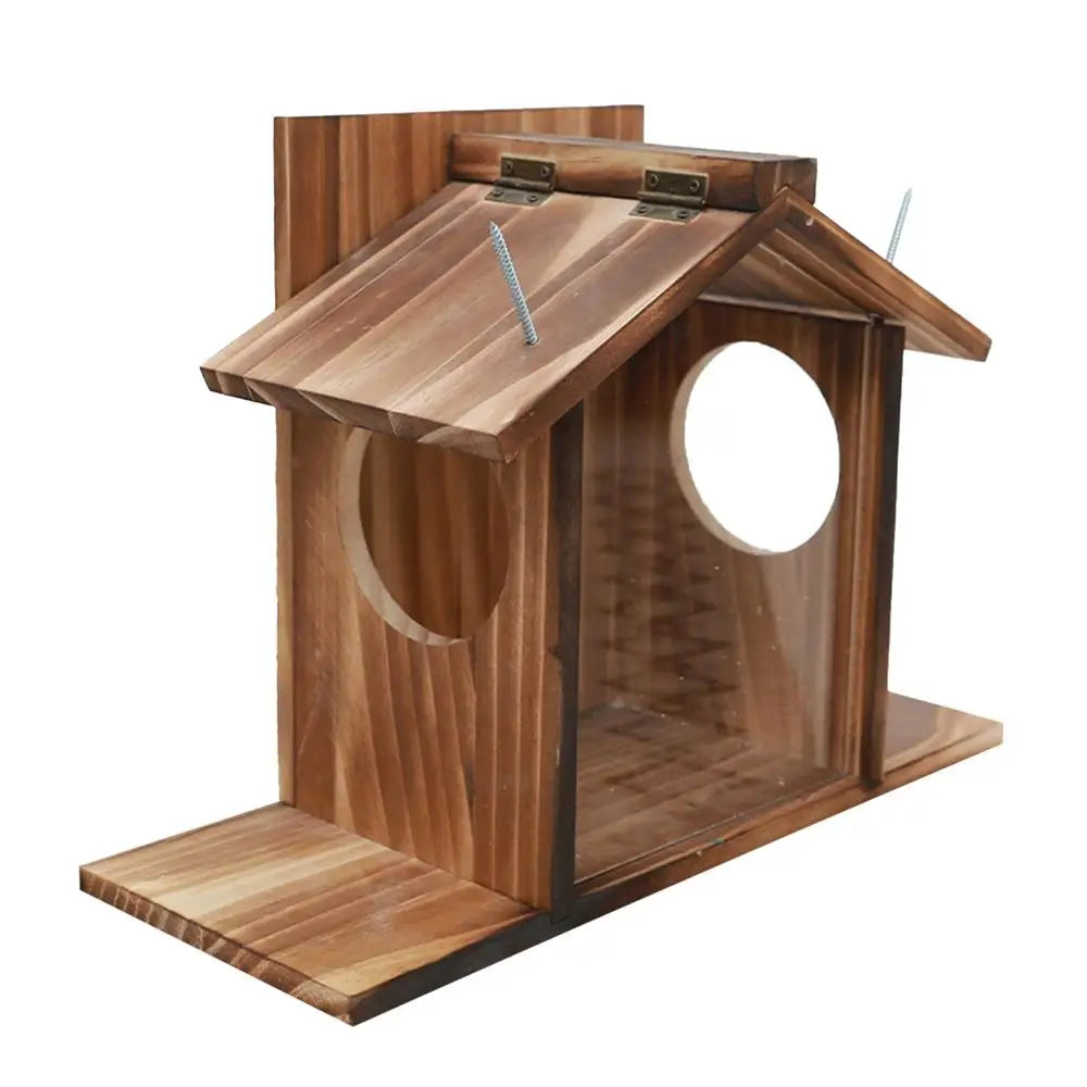 Eichhörnchen-Futterbox, Futterhaus für den Winter im Freien, Eichhörnchenfutterspender, große Futterbox, wasserdichte Tischfutterstation für Eichhörnchen und Vögel