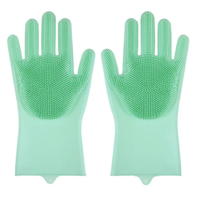 Badehandschuhe für die Haustierpflege Badehunde-Shampoo-Bürste Magischer Massage-Reinigungsschwamm Handschuh Silikon-Haarentfernungshandschuh