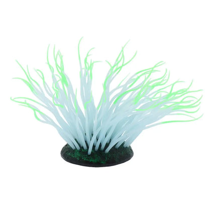 Aquariendekoration: künstliche dunkle Seeanemone als Landschaftsgestaltung