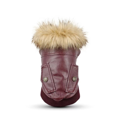 Cappotti per cani in pelle impermeabile