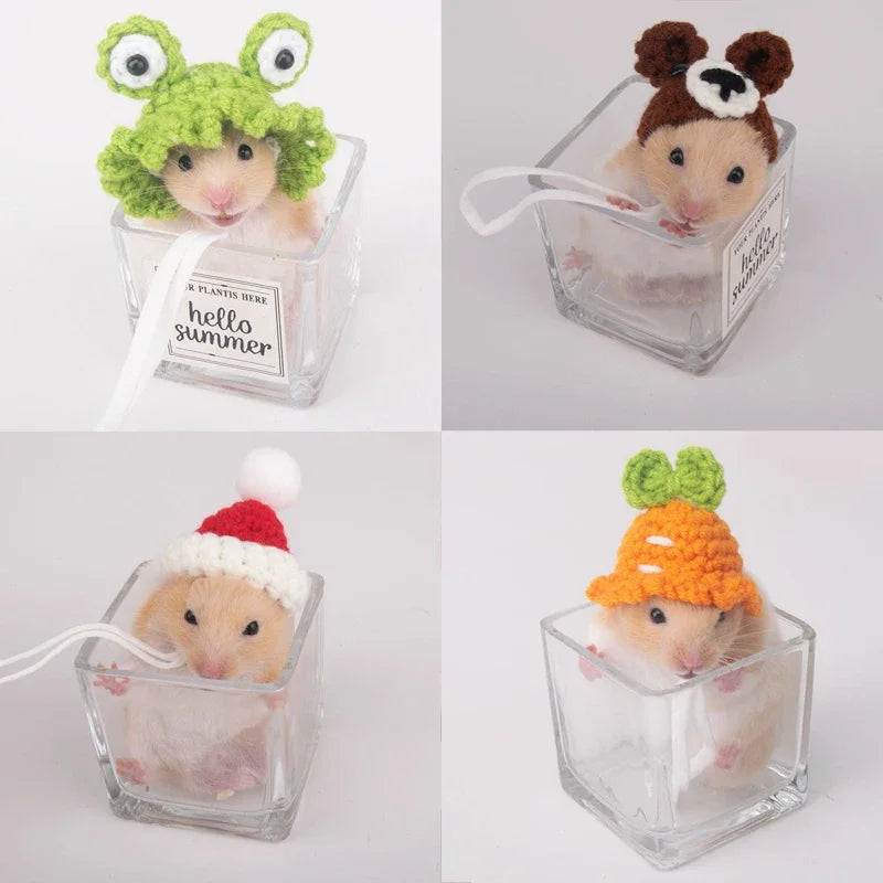 Cappellino per piccoli animali fatto a mano