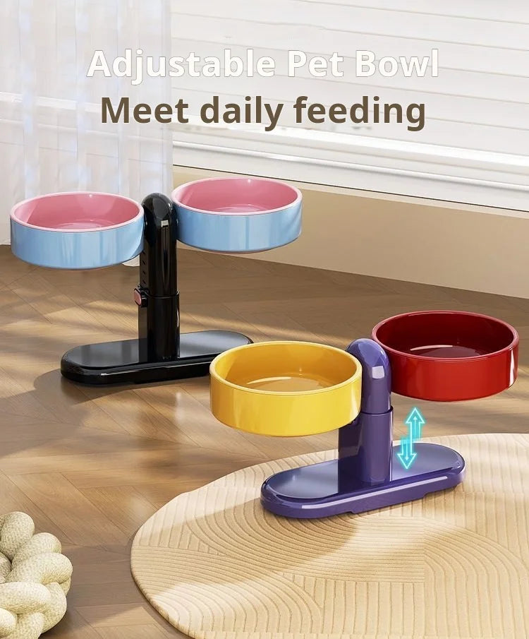 Mangiatoia per animali domestici Ciotole per cani rialzate Stoviglie regolabili in altezza Alimentazione e acqua per cani di piccola taglia Alimentazione per irrigazione