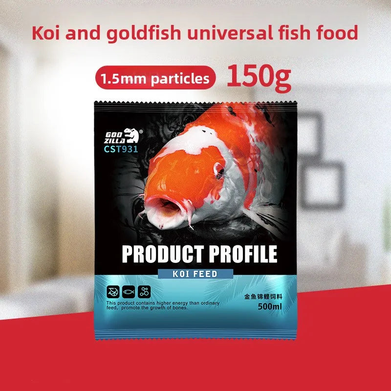 Cibo per carpe Koi, pesci rossi e pesci ornamentali