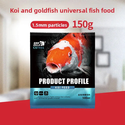 Cibo per carpe Koi, pesci rossi e pesci ornamentali