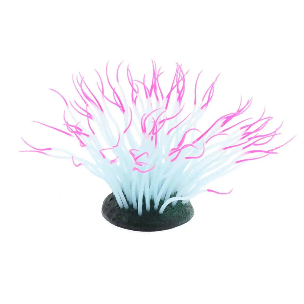 Aquariendekoration: künstliche dunkle Seeanemone als Landschaftsgestaltung