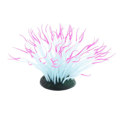 Aquariendekoration: künstliche dunkle Seeanemone als Landschaftsgestaltung