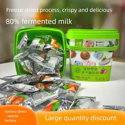 Gefriergetrockneter Frucht-Joghurt-Snack für Hunde - 40 Stk.