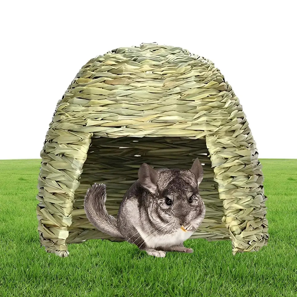Gras Haus Für Kaninchen Faltbare Betten Meerschweinchen Verstecke Kleintier Spiel Versteck Bett Lebensraum Dekor Heubett Spielhaus Für