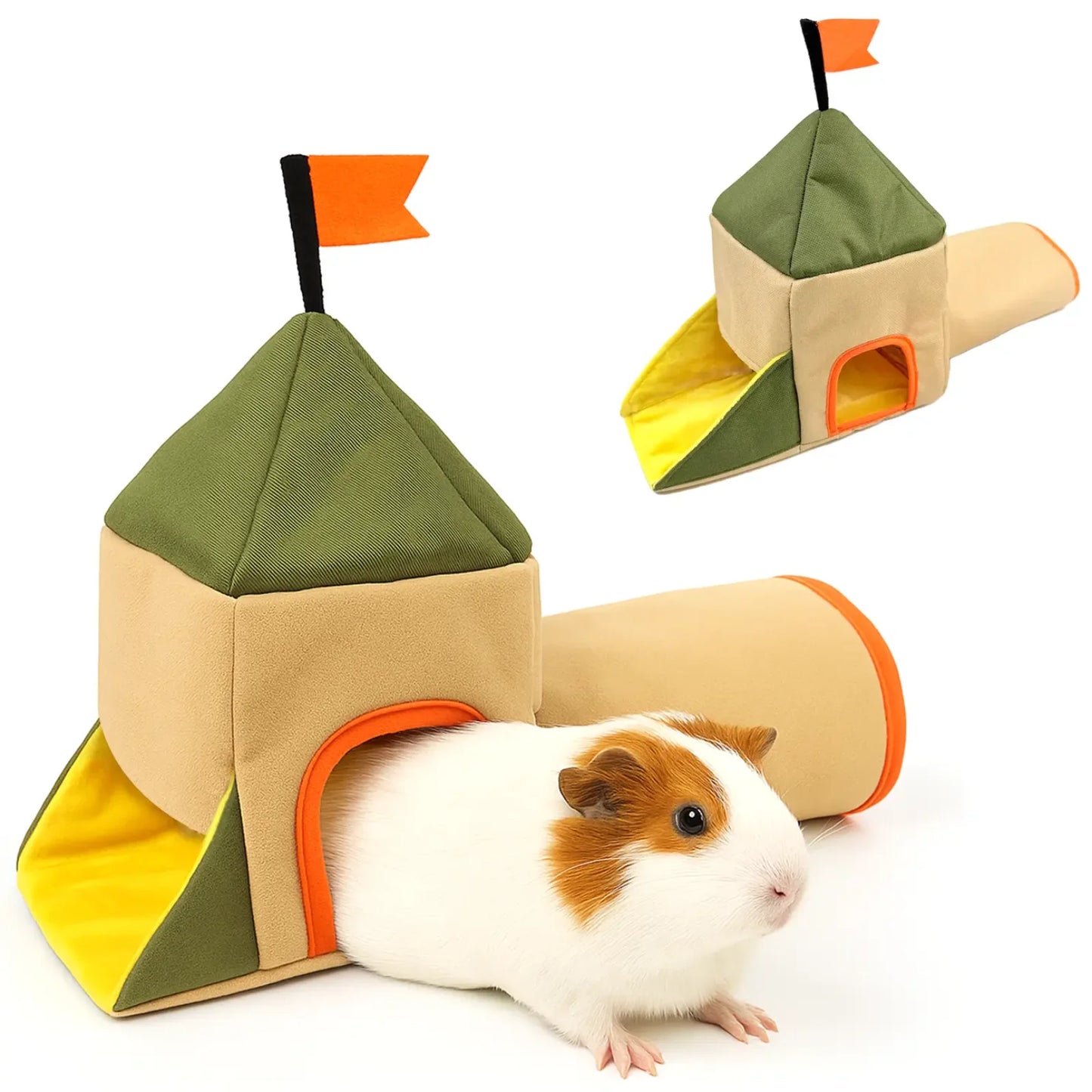 Kleiner Haustierbedarf: Hamsternest, Meerschweinchen- und Zuckersegler-Nest, warmes Baumwollnest in Hausform, kleine Hamster-Tunnelvilla