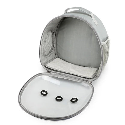 Zaino da viaggio trasparente per animali